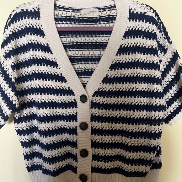 Short Sleeve Button-Front Cardigan - Universal Thread - Picture 3 of 5